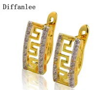 

Diffanlee Charm Fashion Hoop Earrings For Women High Quality luxury Cubic Zirconia Jewelry