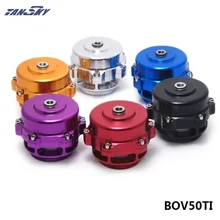 TANSKY -Universal Jdm 50mm V Band Blow Off Valve BOV Q Typer w/ Weld On Aluminum Flange with logo TK-BOV50TI