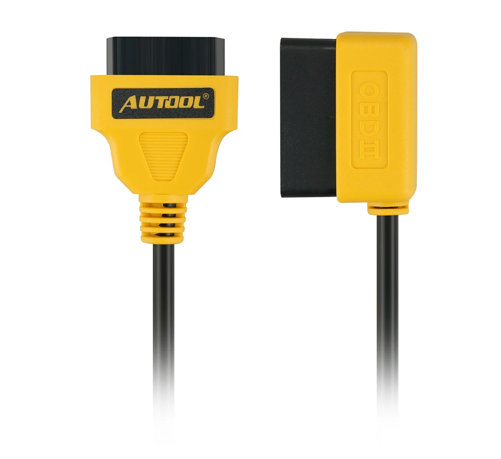 AUTOOL 100 см автомобильный OBD2 Удлинительный кабель 16Pin Соединительный изгиб формы удлинение провода автомобиля Авто Диагностический адаптер