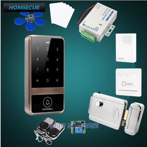 

HOMSECUR Waterproof Metal Case Access Control IC Reader System+Electric Control Lock
