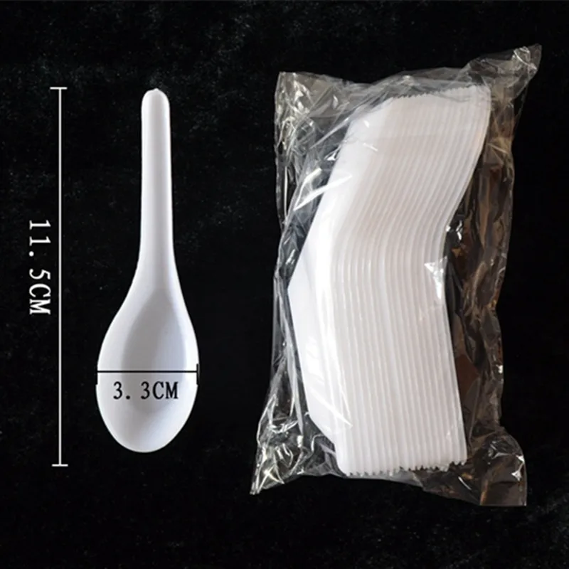 fast food Soup Spoons Saimin Ramen White Plastic Spoon Outdoor