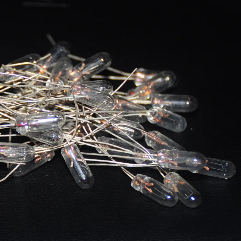 20pcs Miniature 4mm 6V 12V 24V 0.04A Lamp Bulb Bombilla Incandescent Edison Filament Antique 4X10mm F4 Rice Miniature Lamparas (1)