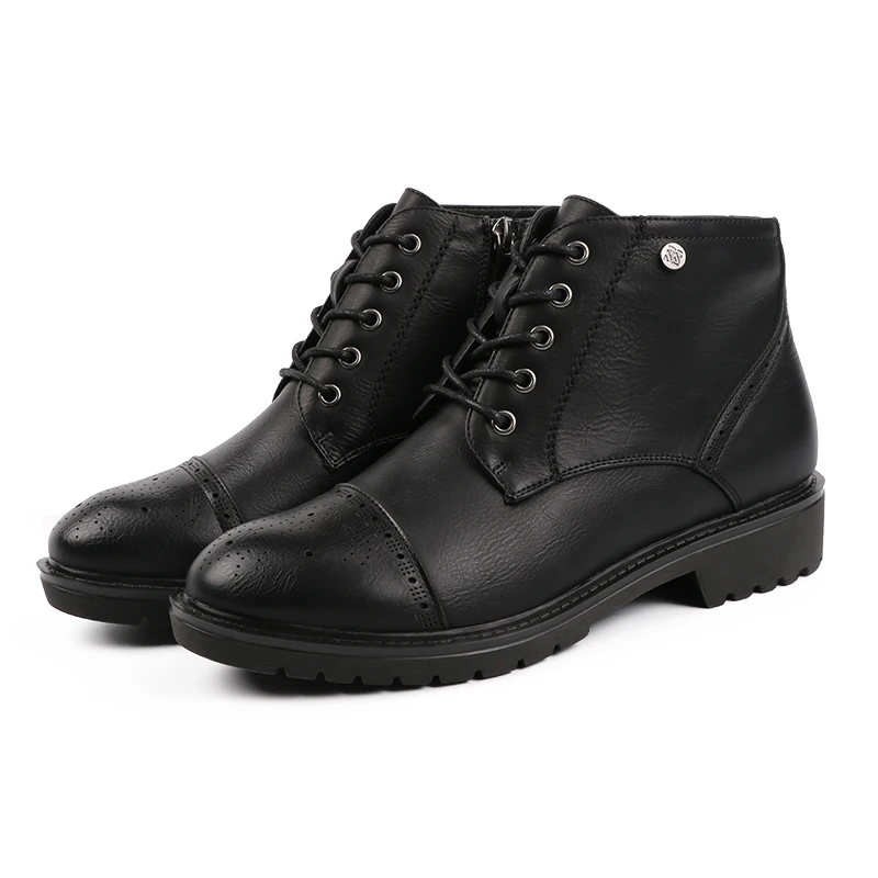 AIMEIGAO Fashion Vintage Women Ankle Boots Soft Leather Flat Shoes Comfortable Women Boots Lace Up Soft Leather Classic Shoes
