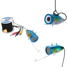 GAMWATER 1000tvl Underwater Fishing Cable 15M 20M 30M 50M+ Camera with 12 PCS LED white Lamp Lights