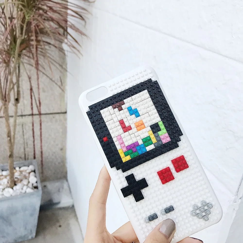 Чехол для мобильного телефона iPhone 6 S 7 8 PLUS X XS MAX XR конструкторы Lego сделай сам пазл