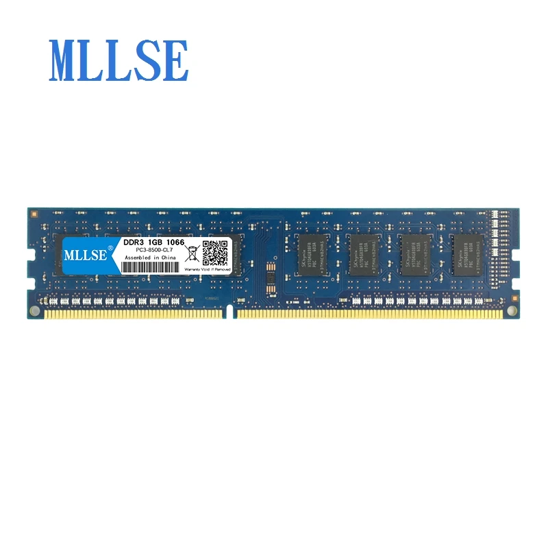 Mllse PC DIMM ram DDR3 1 ГБ 1066 МГц 1,5 в память для настольных PC3-8500S 240pin не ECC компьютер PC ram memoria