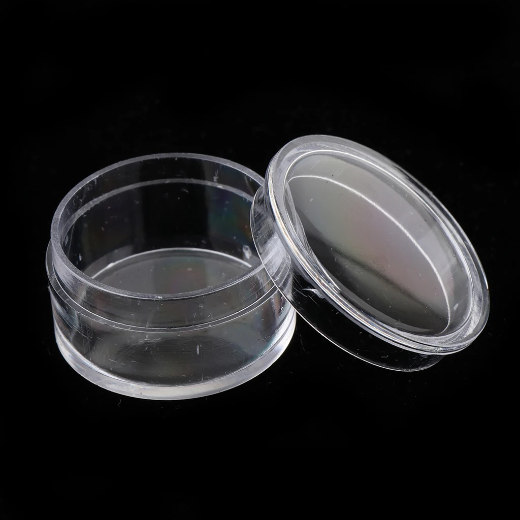 50 Boxes Makeup Empty Storage Box For Nail Art Tip Rhinestone Gem Glitter Powder Cosmetic Hard Plastic Jar Travel Organizer
