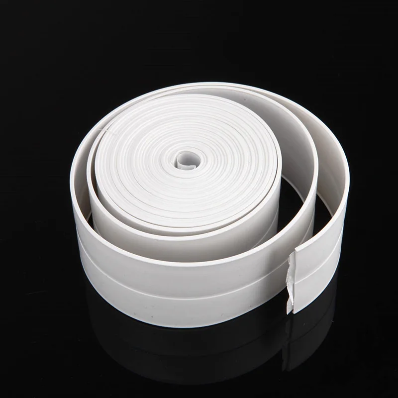 

New Kitchen Bathroom Wall Sealing Tape PVC Waterproof Mildew Proof Crevice Corner Line Stick Strip Self-Sealing Tape 3.2mx2.2cm