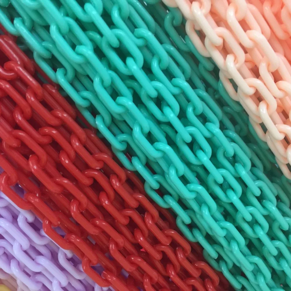 7MM/w 10Strands=4m Colorful Acrylic Jewellery Plastic Chain Jewelry