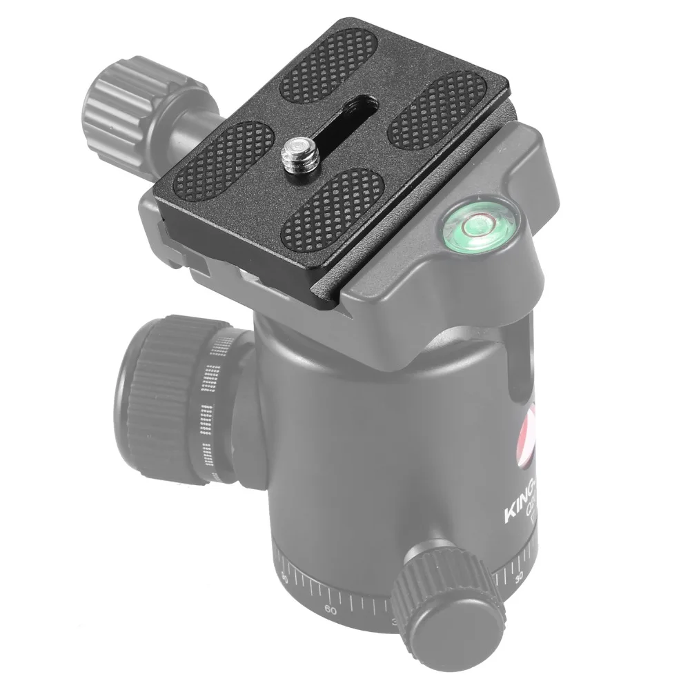 Black Metal Pu50 Universal Quick Release Plate With 1/4" Screw Mount