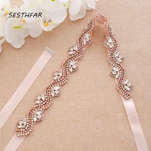 Свадебный пояс для подружки невесты со стразами свадебный пояс ручной работы с бриллиантами бисерный пояс невесты Аксессуары J196RG