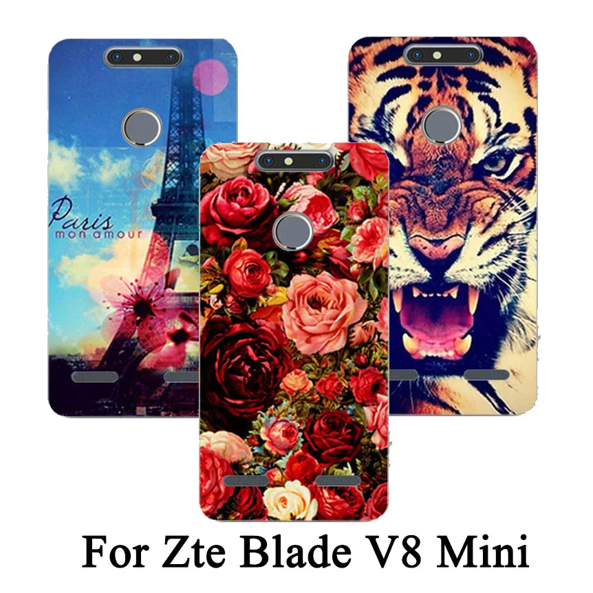Чехол для телефона ZTE Blade V8 mini с новейшими узорами Модный чехол lite цветной