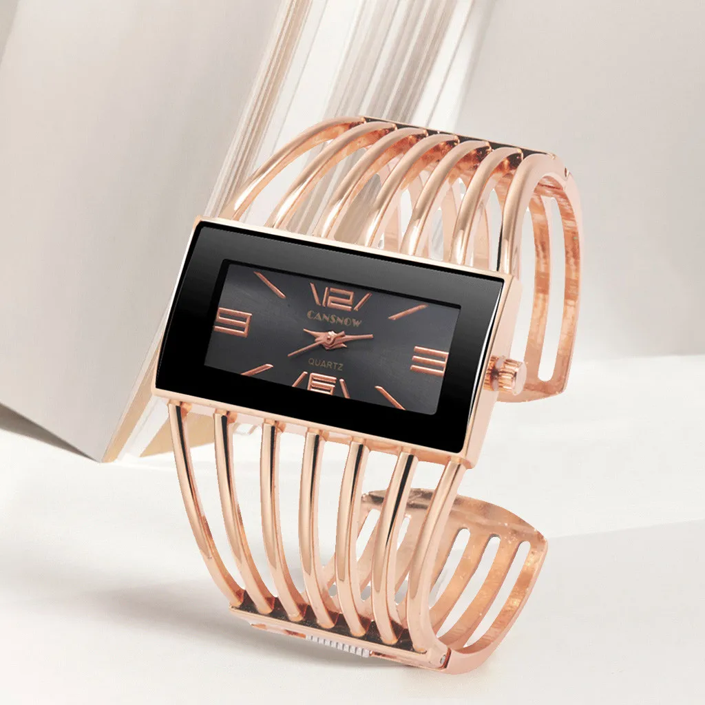 

Luxury Watch Women Fashion Bracelet Watch Unique Design Rectangle Dial Chic Ladies Alloy Quartz Wrist Watch zegarki damskie saat