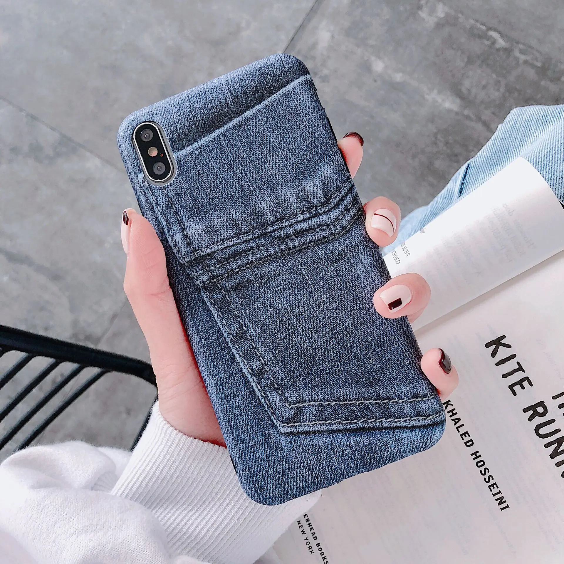 

Fashion retro sexy boy girls jeans pattern Phone case for coque iPhone 7 7 plus 8 6 plus XS max case for iphone cover X XR shell