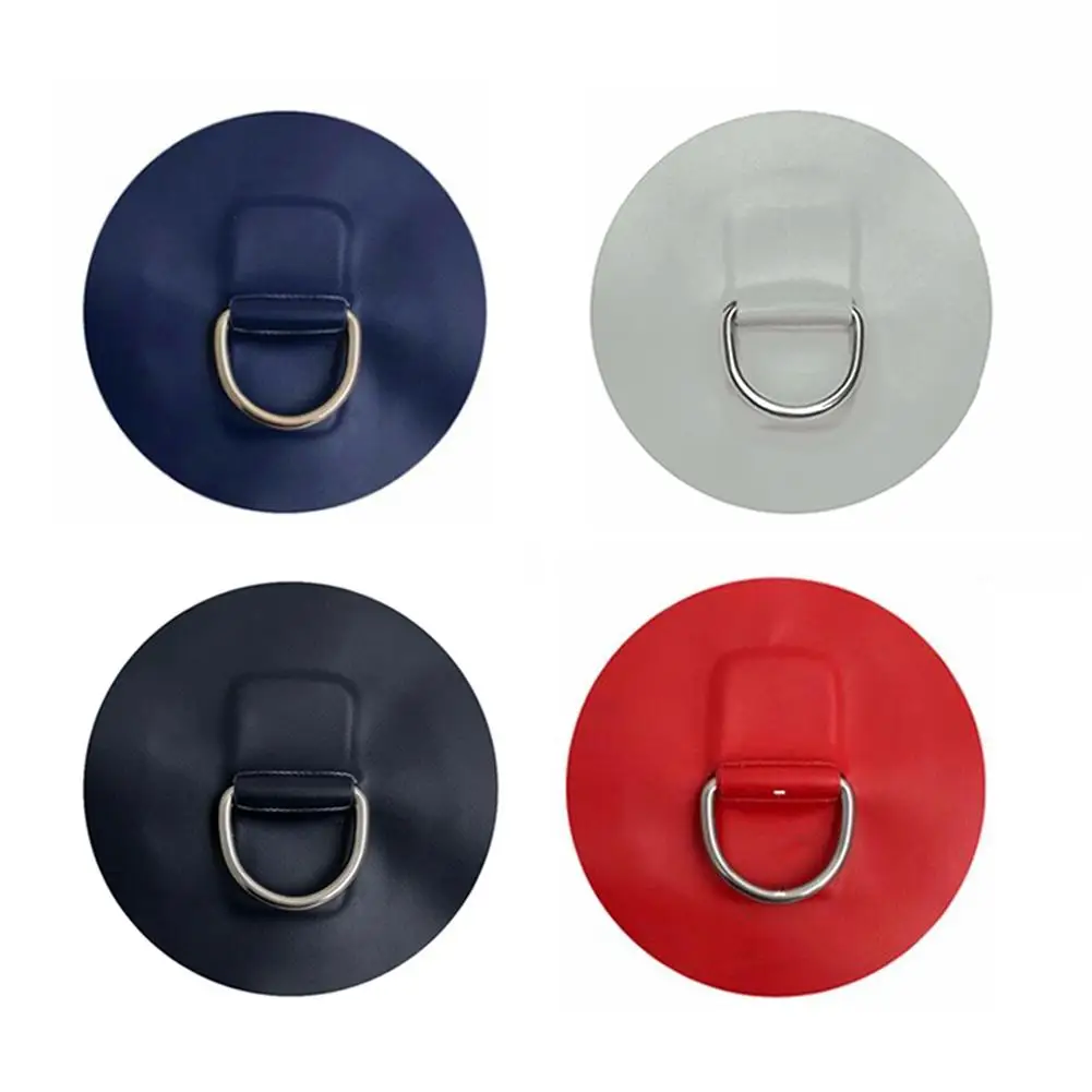 

4 Color Boat Small Round Patch High Quality Stainless Steel Inflatable Boat Kayak Dinghy D-RINGS PVC Patch Watercraft Accessorie