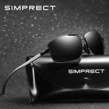 SIMPRECT фотохромные солнцезащитные очки мужские поляризованные UV400 Высокое качество алюминиево-магниевые солнцезащитные очки Квадратные Солнцезащитные очки для вождения