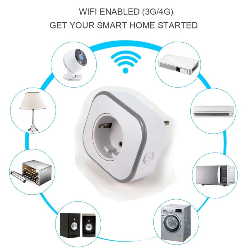 Новый RGB светодиодный светильник WiFi умная розетка Великобритания ЕС пульт