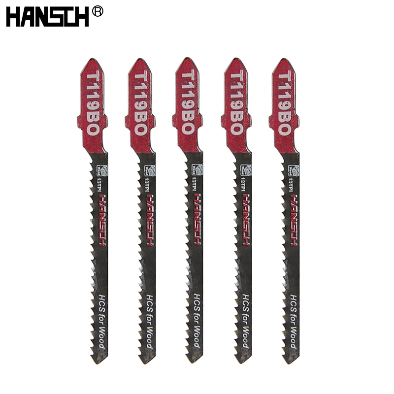 5Pcs Jig Saw Blades 76mm T119BO Fast Cutting Wood For Dewalt Bosch