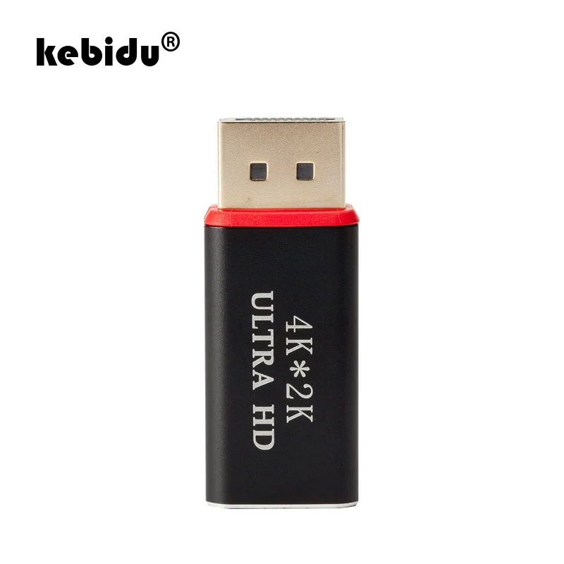 Kebidu Адаптер DP к HDMI мужчин и женщин адаптеры 4 к Ultra HD 3D позолоченный Дисплей порт к HDMI конвертер 4 к x 2 к@ 30 Гц