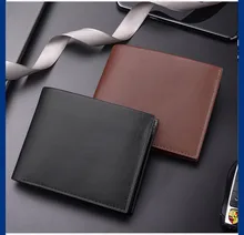 New Leather Wallet Men Fashion Bifold Male Short Card Wallet PU Leather Purse For Men Card Holder Coin Purse