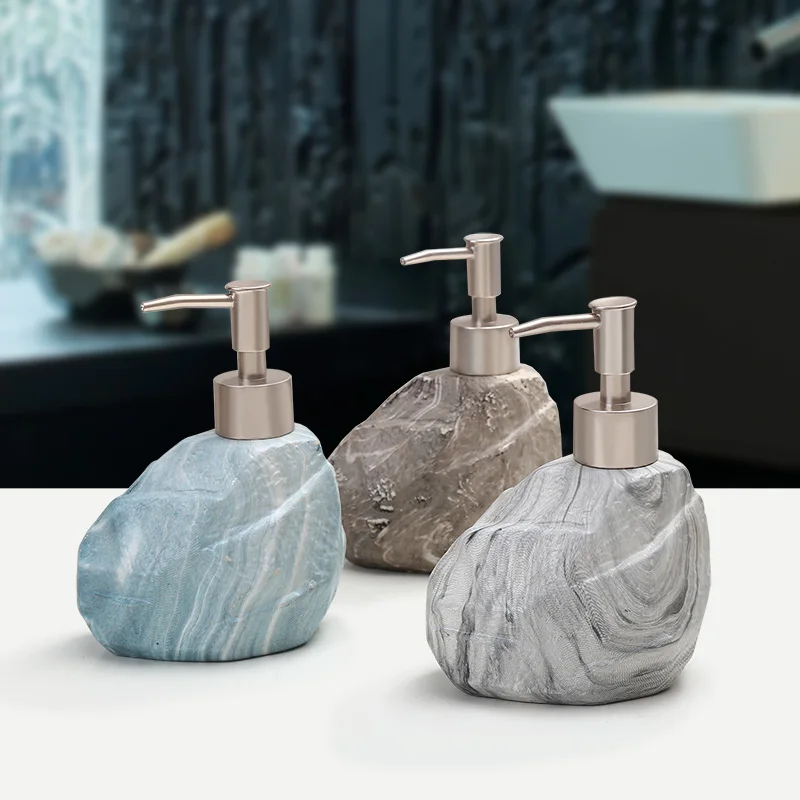 Кухонный камень керамика шампунь винтажный насос спрей лосьон бутылка для ванной портативный диспенсер для мыла домашний дозатор жидкого мыла LY71