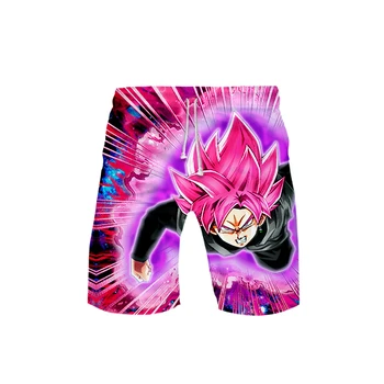 

Dragon Ball Super Saiyan Print Board Shorts Knee Length Men Spring Summer Casual Comfortable Harajuku Shorts Hot Sale