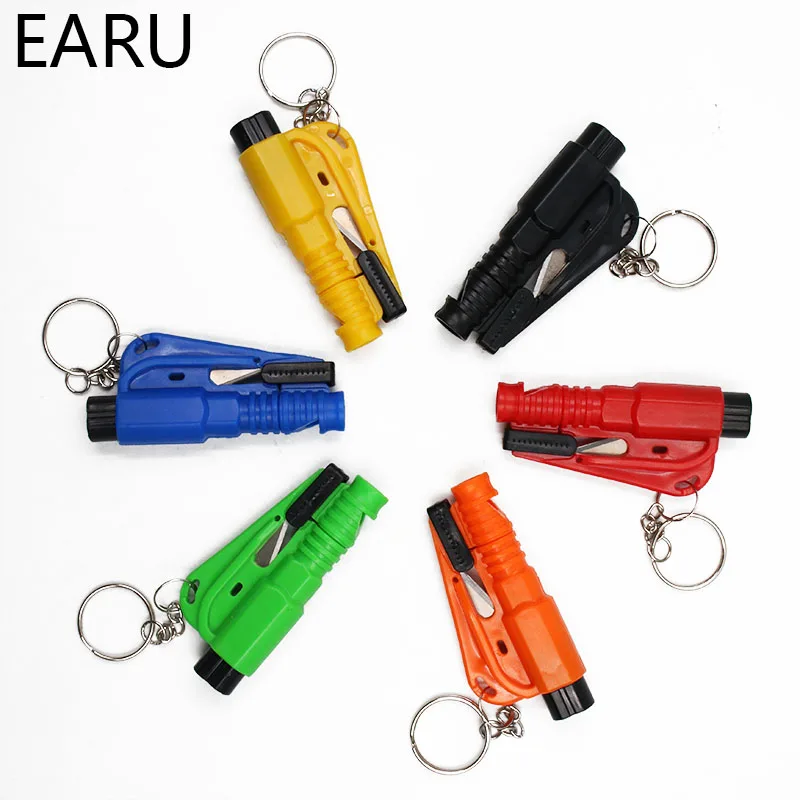 

1PC Mini Safety Hammer Car Life-saving Escape Hammer Window Keychain Car Window Broken Emergency Glass Breaker