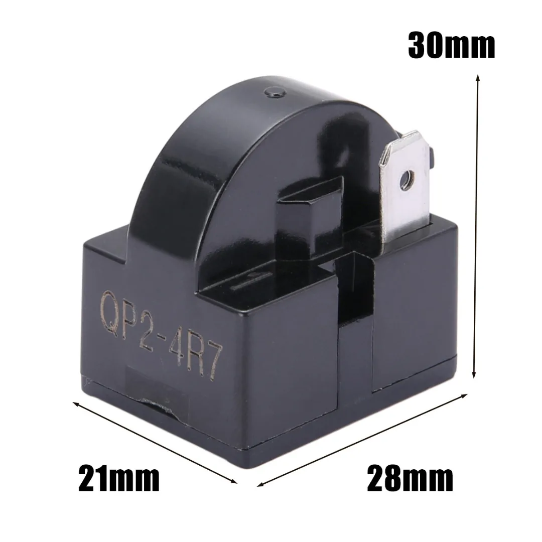 Refrigerator PTC Start Relay For 4.7 Ohm 1 Pin Compressor Refrigerator Start Relay Accessory MAYITR