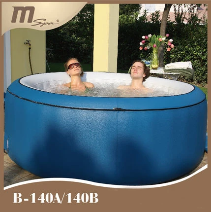 inflable portatil de masaje spa chorro piscina de hidromasaje jacuzzi al aire libre banera mspa b140 capacidad 4 persona