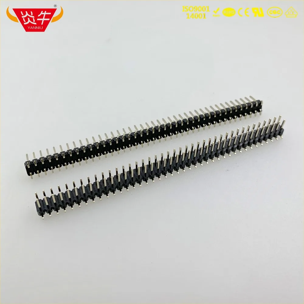 2 54 мм Шаг 2X40P 80PIN Штекерный разъем для полосы двухрядный вертикальный штыревой