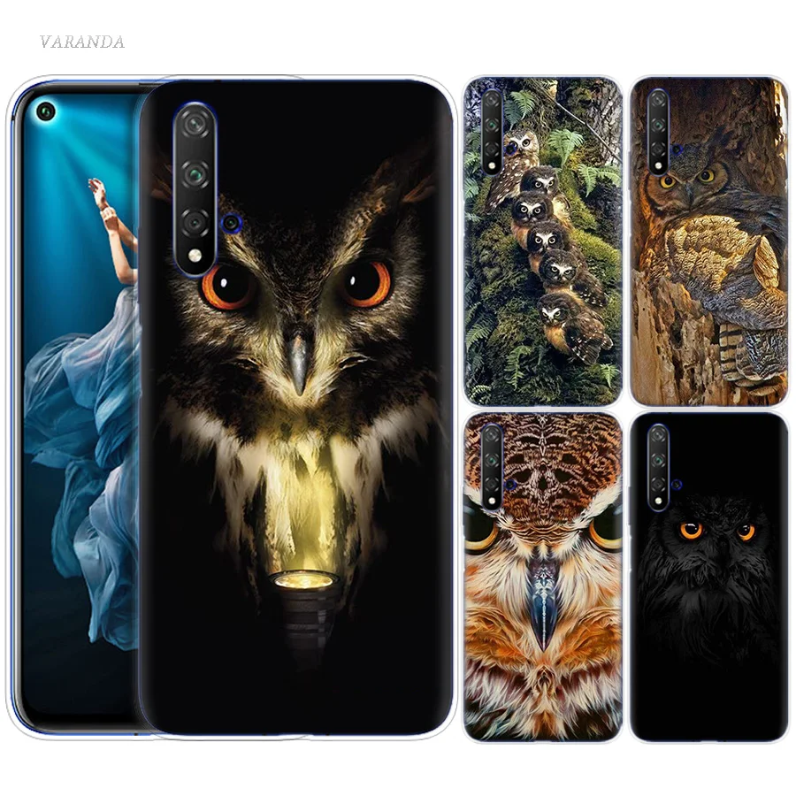 

Camouflage Owl Case for Huawei Honor 8X 8C 8 9 10 20 Play 8A lite Pro V20 Y9 Y7 Y6 Y5 Prime 2018 2019 Silicone Animal Phone Bags