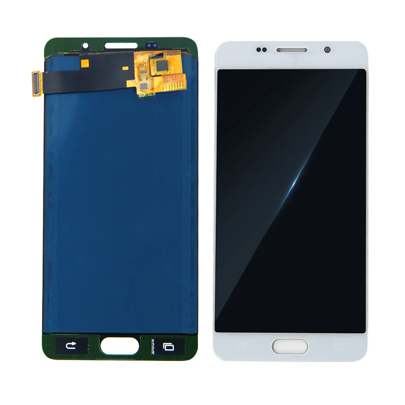 Cena Ekran A510 do Samsung Galaxy A5 2016 wyświetlacz A510F LCD A510M SM A510F wyświetlacz zespół ekranu dotykowego części dostosuj jasność