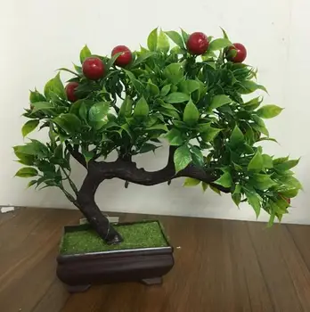 

Platic Artificial fruit potted bonsai Home decoration artificial auspicious fruit pot pot wedding dress decoration bonsai