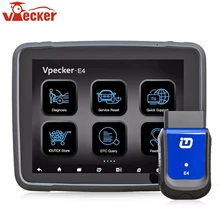 VPECKER E4 Bluetooth для телефона Android+ 8 дюймов VPECKER планшет OBD 2 Автомобильный сканер автомобильный диагностический инструмент Бесплатное обновление срока службы
