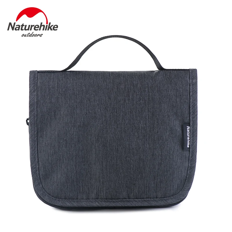Naturehike Складная Водонепроницаемая сумка для плавания, 4 цвета, портативная косметичка для мытья, большая емкость, дорожные наборы, сумка для стирки - Цвет: Dark Gray