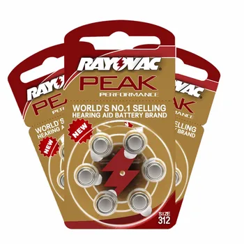 

Free Shipping 30pcs High Performance Hearing Aid Batteries Zinc Air battery 312/A312/PR41 Battery for BTE Hearing aids