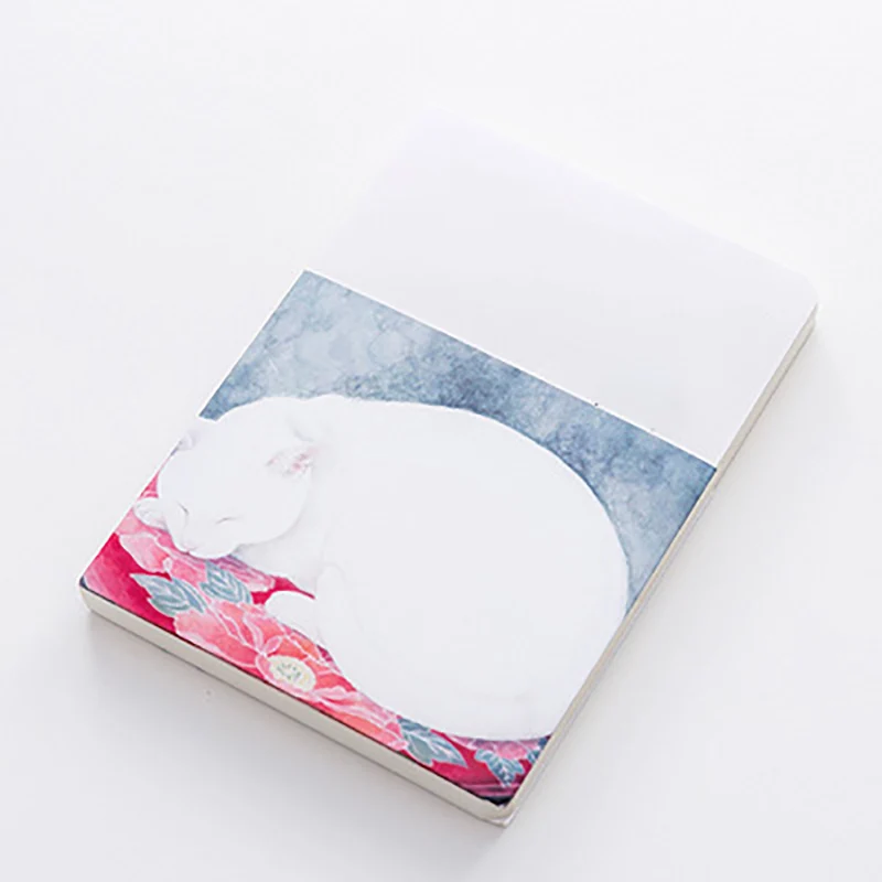 Пустой винтажный альбом для зарисовок Рисование Живопись 80 лист милый блокнот с кошкой бумажный эскиз книга офисные школьные принадлежности подарок - Цвет: Yamada Green