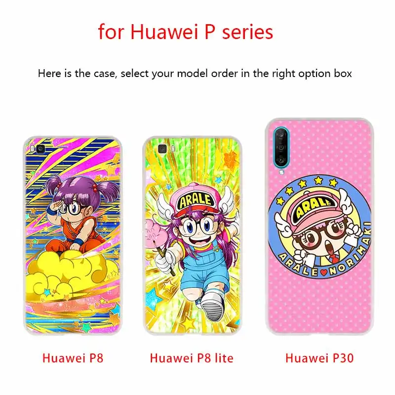 Arale аниме Kawaii чехол для телефона Huawei P40 P9 P10 P20 P30 Lite чехлы Pro P Smart 2019 мягкий