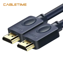 Cabletime HDMI cable 4k 2.0 60Hz UHD for Office Home CL3 HDMI to HDMI for Xiaomi Projector Nintend Switch PS4 Television N113
