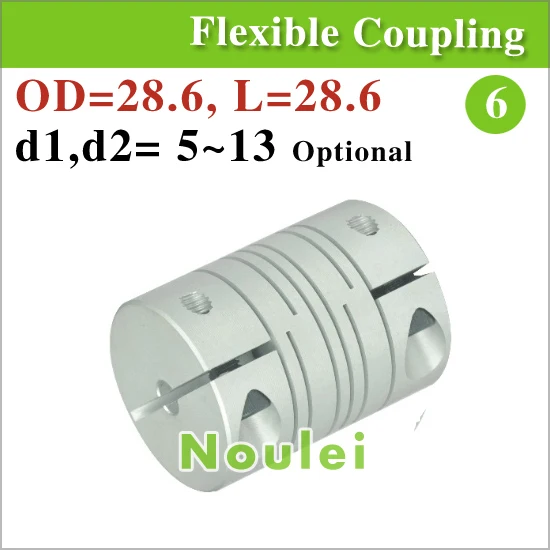 

stepper Motor Shaft Coupling acoplamiento eje 12 mm connector Parallel Linear type for cnc with clamps 5mm to 12mm OD 28.6mm