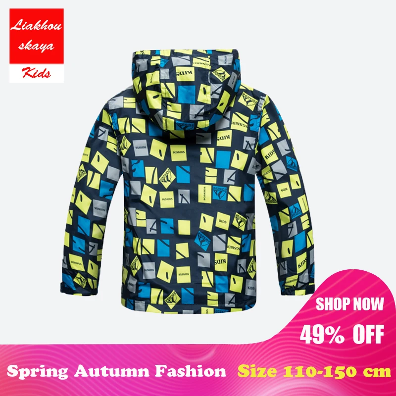 Liakhouskaya 2018 Children Boys Jacket 4-15T Winter Autumn Outerwear & Coats Kids Polar Fleece Windproof Waterproof Windbreaker