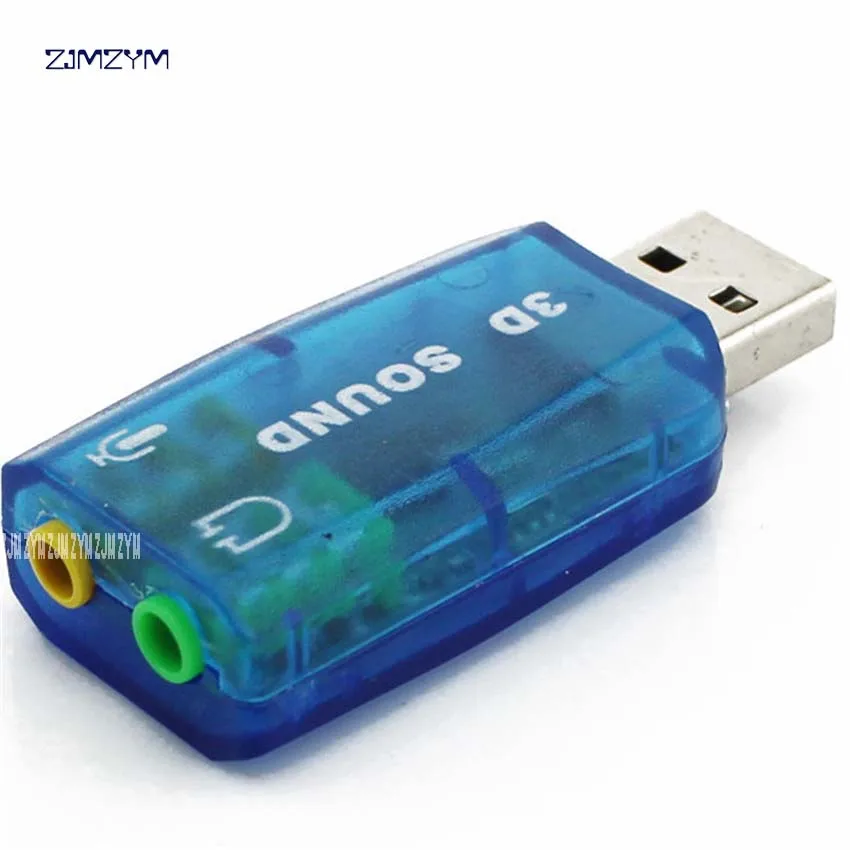 Новый USB к 3D Аудио USB внешняя звуковая карта адаптер 5,1 канал звук Professional микрофон мм 3,5 мм Интерфейс Аудио 200 шт. JP109