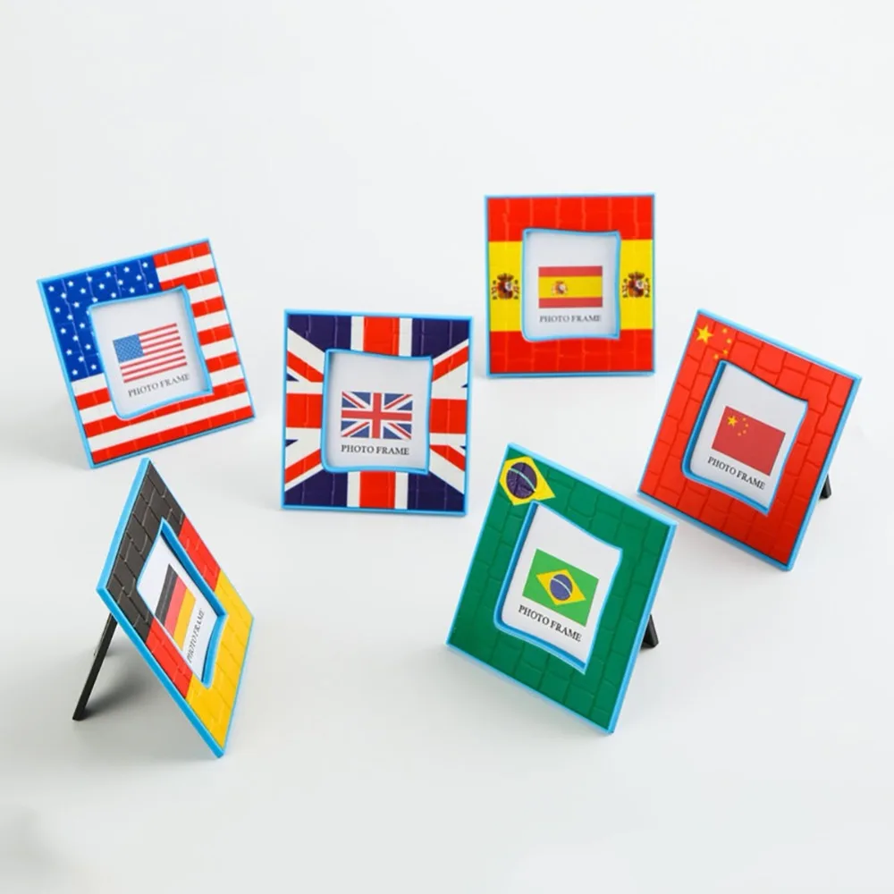 

PVC Soft Plastic Photo Frame Creative Gifts Theme Wall Photo Frame Football Theme Travel Gifts Z