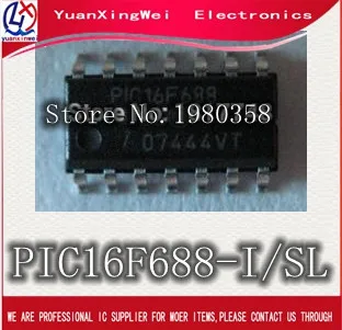 

100pcs PIC16F688-I/SL PIC16F688 16F688 SOP16