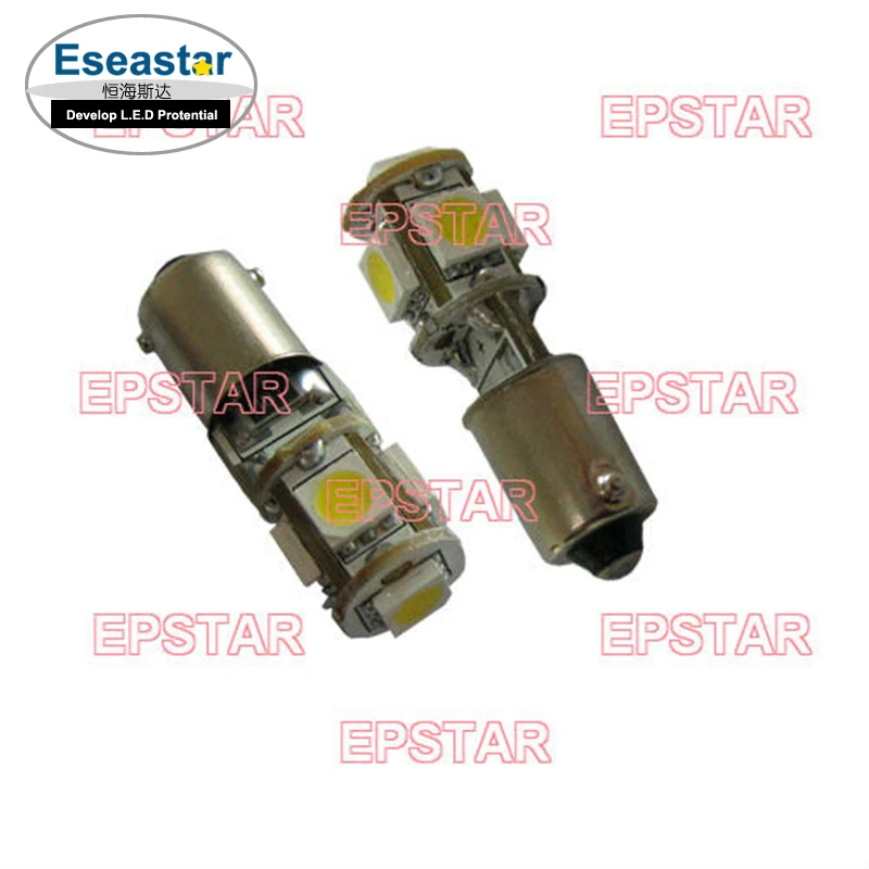 10 шт./лот eseastar Бесплатная доставка 5 led smd5050 bax9s canbus свет H6W baX9s DC 12V 110LM | Автомобили и