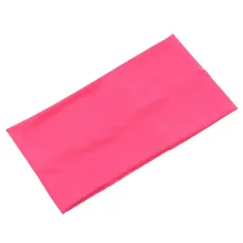 Для женщин Карамельный цвет широкая головная повязка Эластичная Повязка для головы; резинка для волос, обтянутая тканью; тюрбан-повязка леди бег Спорт Фитнес повязки на голову для йоги