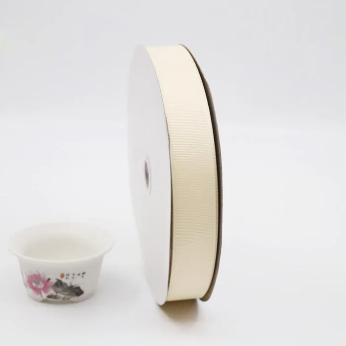 beige Grosgrain Ribbon