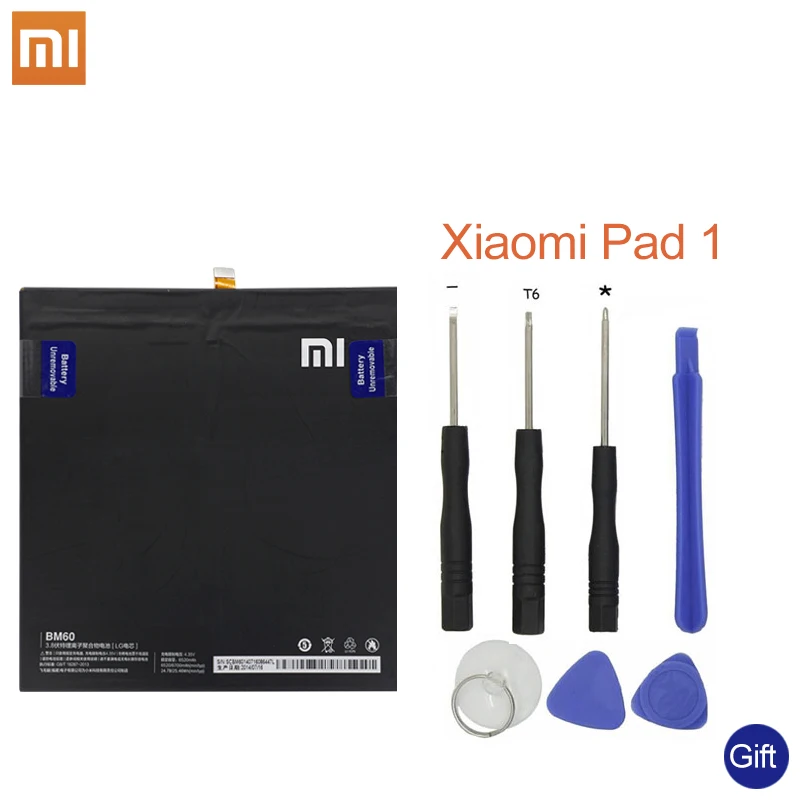 

Xiao Mi Tablet Replacement Battery BM60 Battery For Xiaomi Pad 1 Mipad 1 A0101 6520mAh