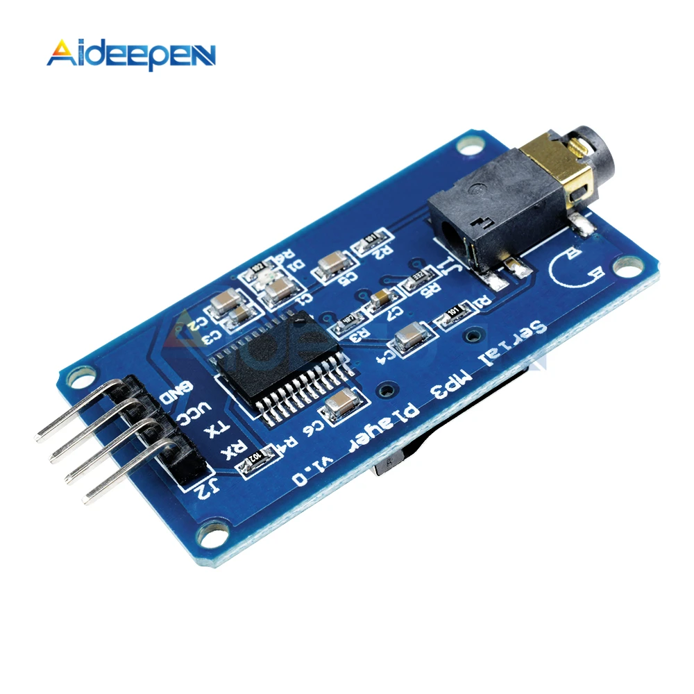 YX5300 UART TTL модуль последовательного управления MP3 плеером для Arduino/AVR/ARM/PIC 3 2 5 V DC