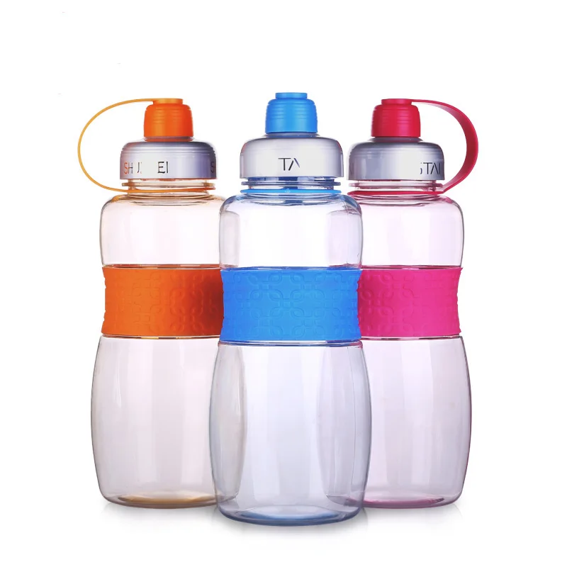 1000ml large plastic water bottle with rope indestructible student